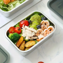 طقم علب ثلاجة ستانلس ستيل 3 قطع بمقاسات مختلفة بغطاء محكم الغلق لحفظ الطعام