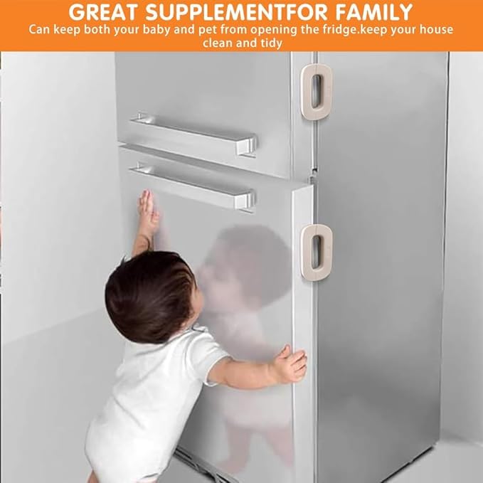 قفل أمان لسلامة الأطفال لغلق باب الثلاجة والأدراج والدواليب