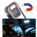 كشاف طوارئ مغناطيسي ب 3 اضاءات مع 7 اوضاع مختلفة قابل لاعاد الشحن