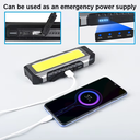 كشاف طوارئ مغناطيسي ب 3 اضاءات مع 7 اوضاع مختلفة قابل لاعاد الشحن