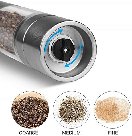 مطحنة  يدوية 2*1 برأس مزوجة للفلفل الاسود والملح