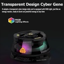 اسبيكر لاسلكي مغناطيسي ميني مع اضاءة ار جي بي قابل للشحن بقوة 5 فولت