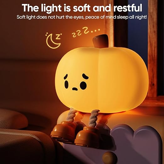 وناسة تاتش شكل يقطين مع  2 اضاءة مختلفة من السيليكون