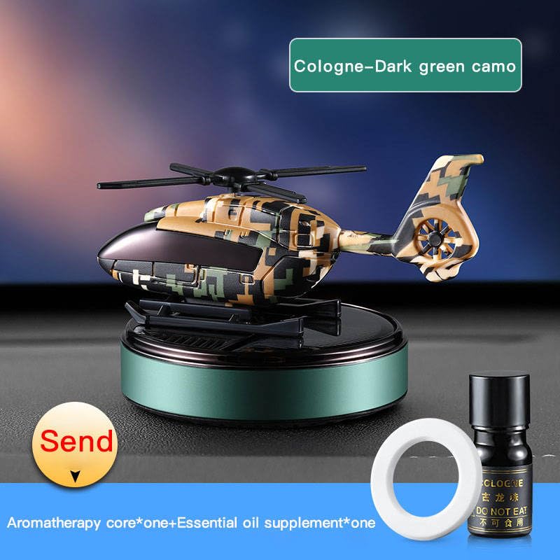 فواحة لتابلوه السيارة على شكل طيارة هيلكوبتر تعمل بالطاقة الشمسية