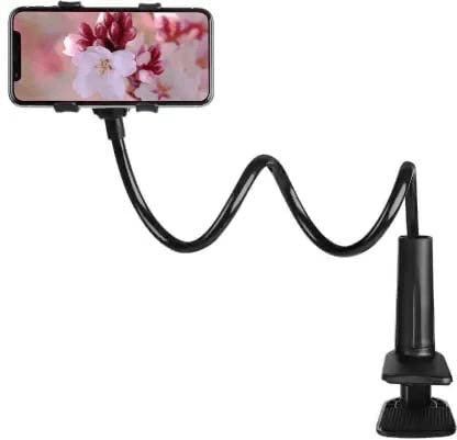استاند وحامل للموبايل بذراع حلزوني مرن قابل للتعديل 360 درجة