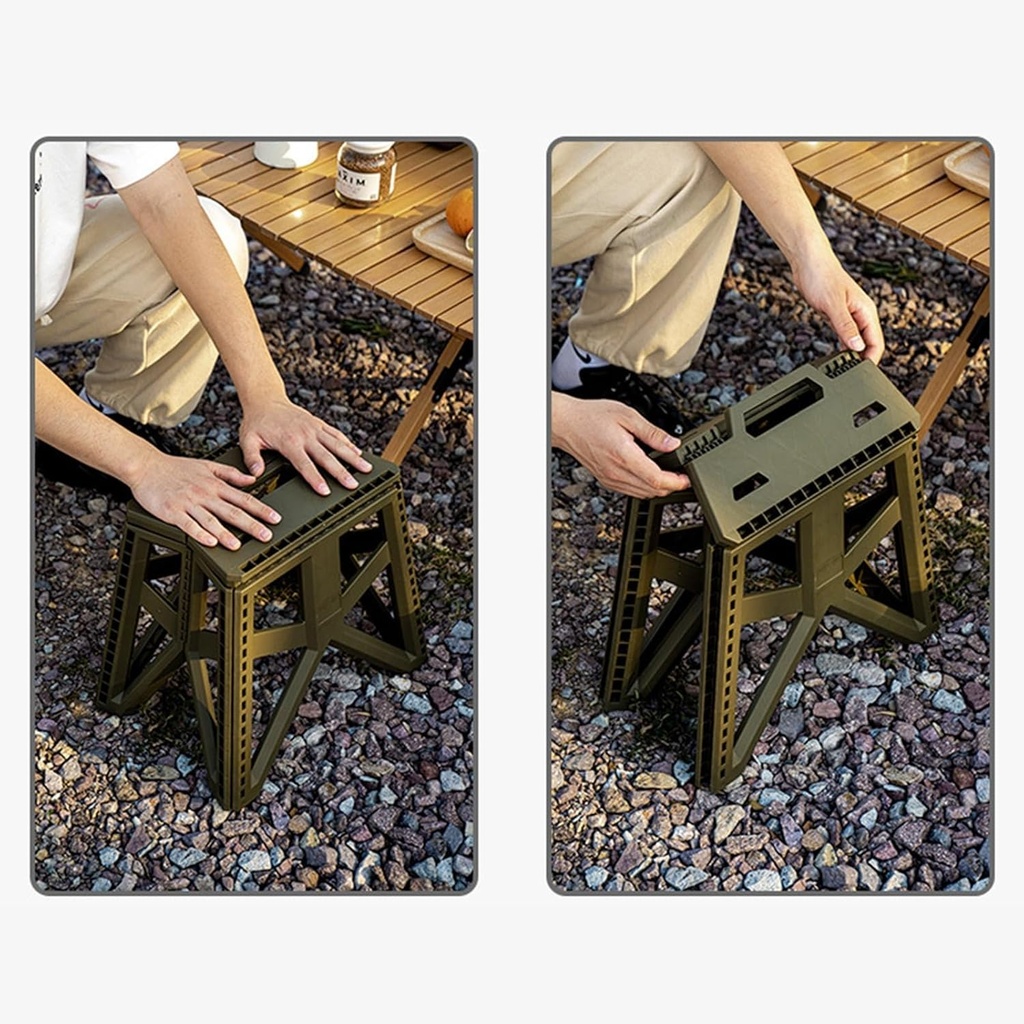 كرسي جلوس بلاستيك محمول قابل للطي للسفر والرحلات