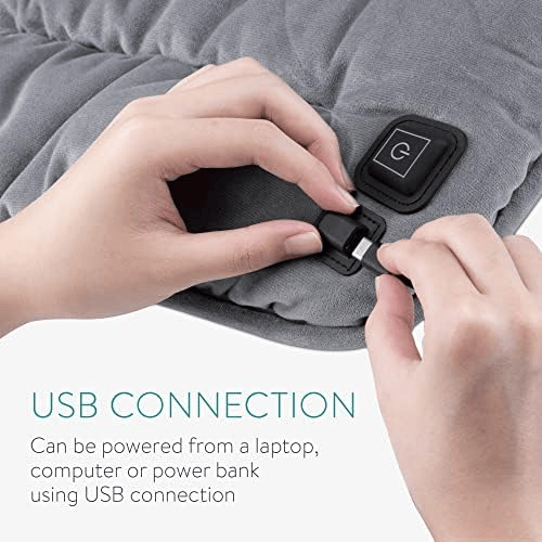 مدفأة  مبطنة لمقعد كرسي السيارة 7 فولت ب يو اس بي للشحن