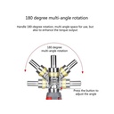 مفك براغي مغناطيسية 12 في 1 برأس قابلة للدوران بزوايا 180 درجة