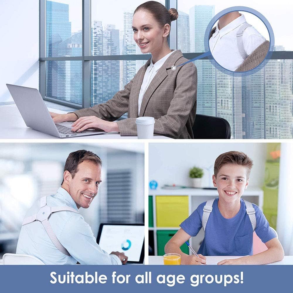 حزام تصحيح وضع الظهر الذكي بشاشة ليد سينسور للتنبيه