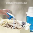 علبة تخزين مسحوق  الغسيل 1800 ملي مع كوب معياري محكم الغلق