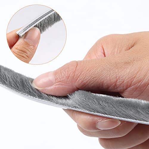 شريط عازل ذاتي اللاصق مزود بشعيرات لمنع وتسريب الغبار _ 5 متر