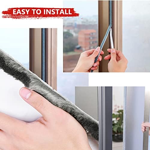 شريط عازل ذاتي اللاصق مزود بشعيرات لمنع وتسريب الغبار _ 5 متر