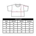 90's  كروب توب اوفر سايز باللون الرمادي المحجر