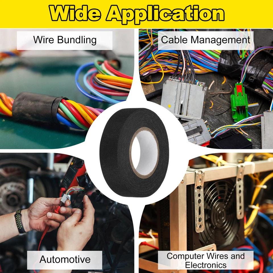 شريط عزل مقاوم للحرارة من القماش اللاصق لأسلاك الكهربائية