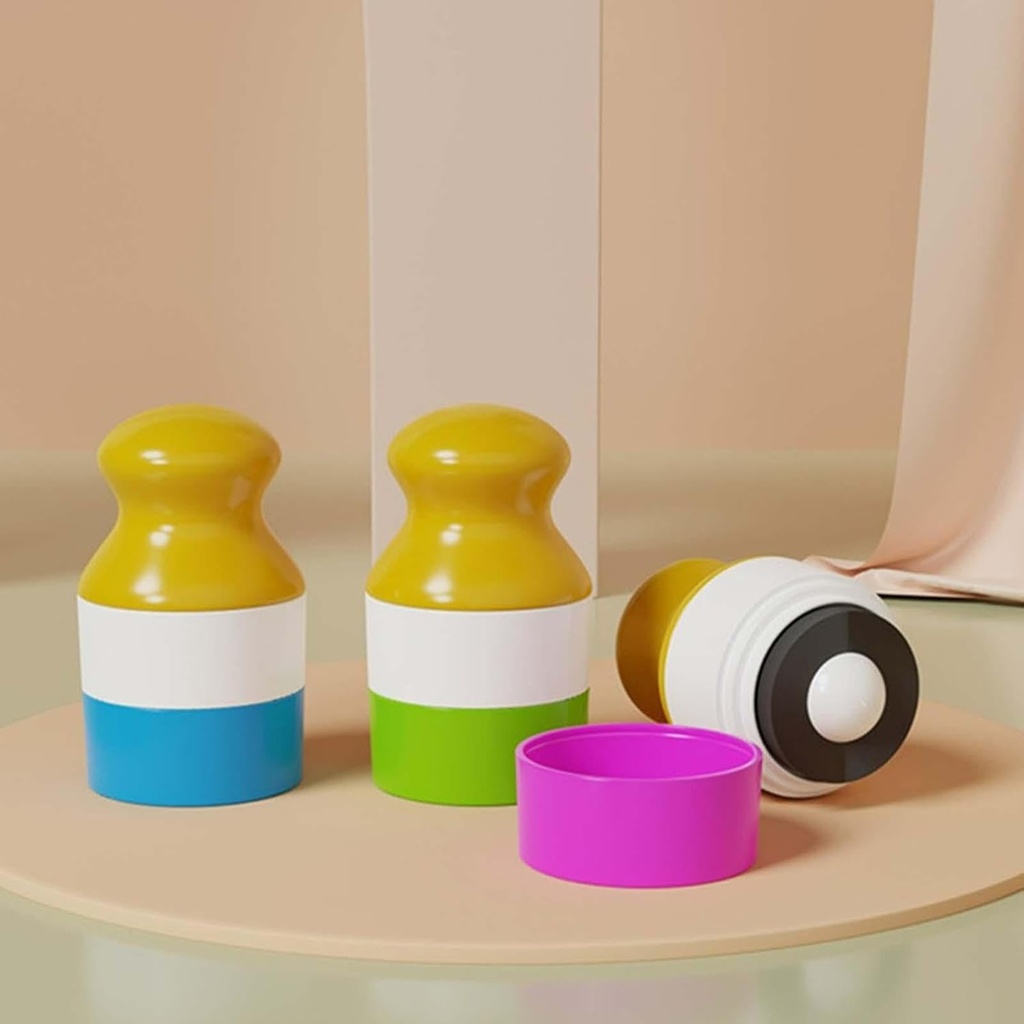 رولر واقي الشمس ببكرة دوارة قابل لاعادة الملئ للسفر والخروجات - 100 مللي