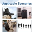 طقم سوست 6 قطع ب 3 احجام مختلفة للجواكت والشنط