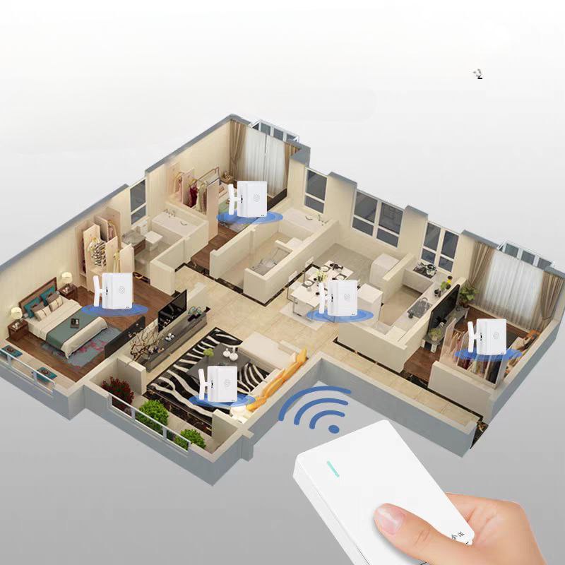 جهاز تحكم عن بعد لفتح وغلق مفتاح النور تاتش يعمل حتي 30 متر مع ريموت كنترول - قابل للشحن