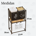 استاند غسيل 2 دور مقسم الي 3 باسكت لحمل وتخزين الملابس