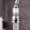 وصلة حنفية متحركة بدوران 360 درجة مزودة بفلتر داخلي ب 3 مسويات لتنظيم قوة وضخ المياه