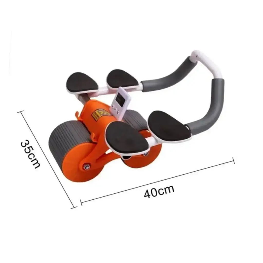 عجلة رياضية بمسند يد لممارسة تمارين الضغط والبطن مع مؤقت ووسادة لحماية الركبة