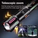 كشاف طوارئ ب 3 اوضاع اضاءة مختلفة مع شاشة ليد رقمية  _ بيو اس بي للشحن