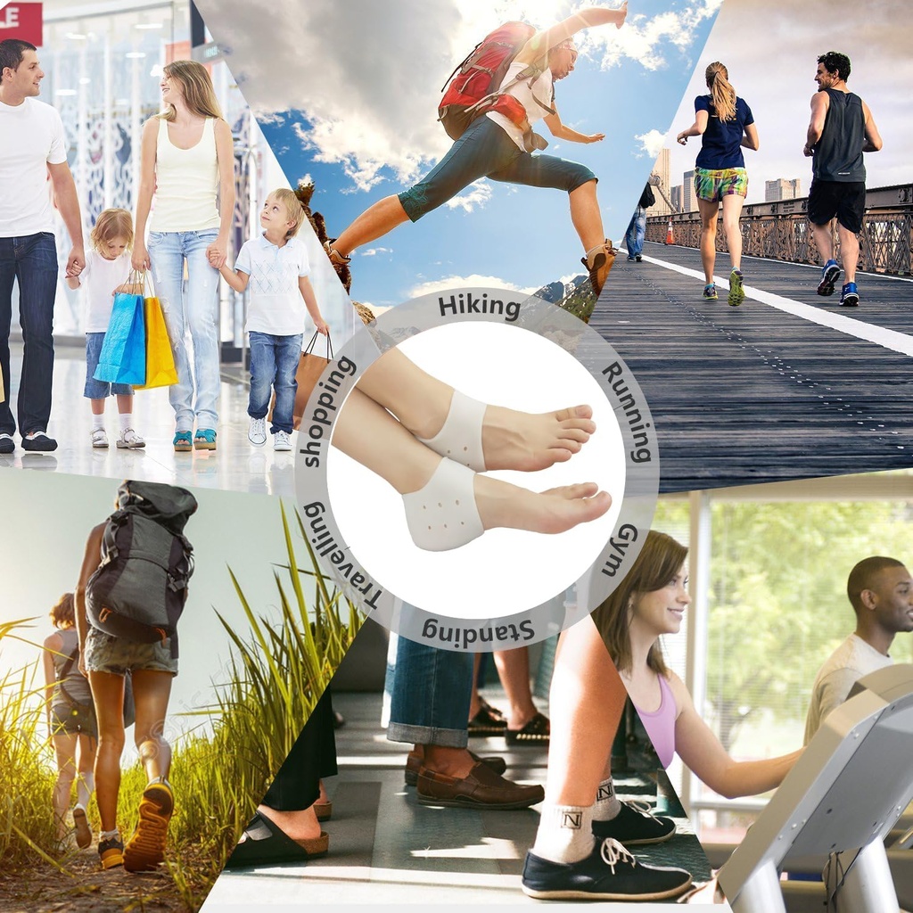 نعل كعب سيليكون طبي داخلي لزيادة الطول - 3.5 سم