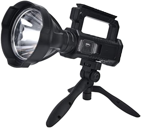 كشاف يدوي ب 4 اوضاع اضاءة مختلفة مع استاند ثلاثي القوائم  _ بيو اس بي للشحن