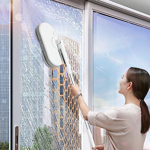 مساحة ليد كهربائية لاسلكية دوارة لتنظيف الأرضيات مزودة بخاصية الرش