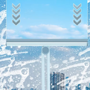 مساحة زجاج قابلة للطي بزوايا 180درجة لتنظيف النوافذ و المرايات