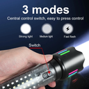 كشاف طوارئ ب 3 اوضاع اضاءة مختلفة مزود بيو اس بي للشحن