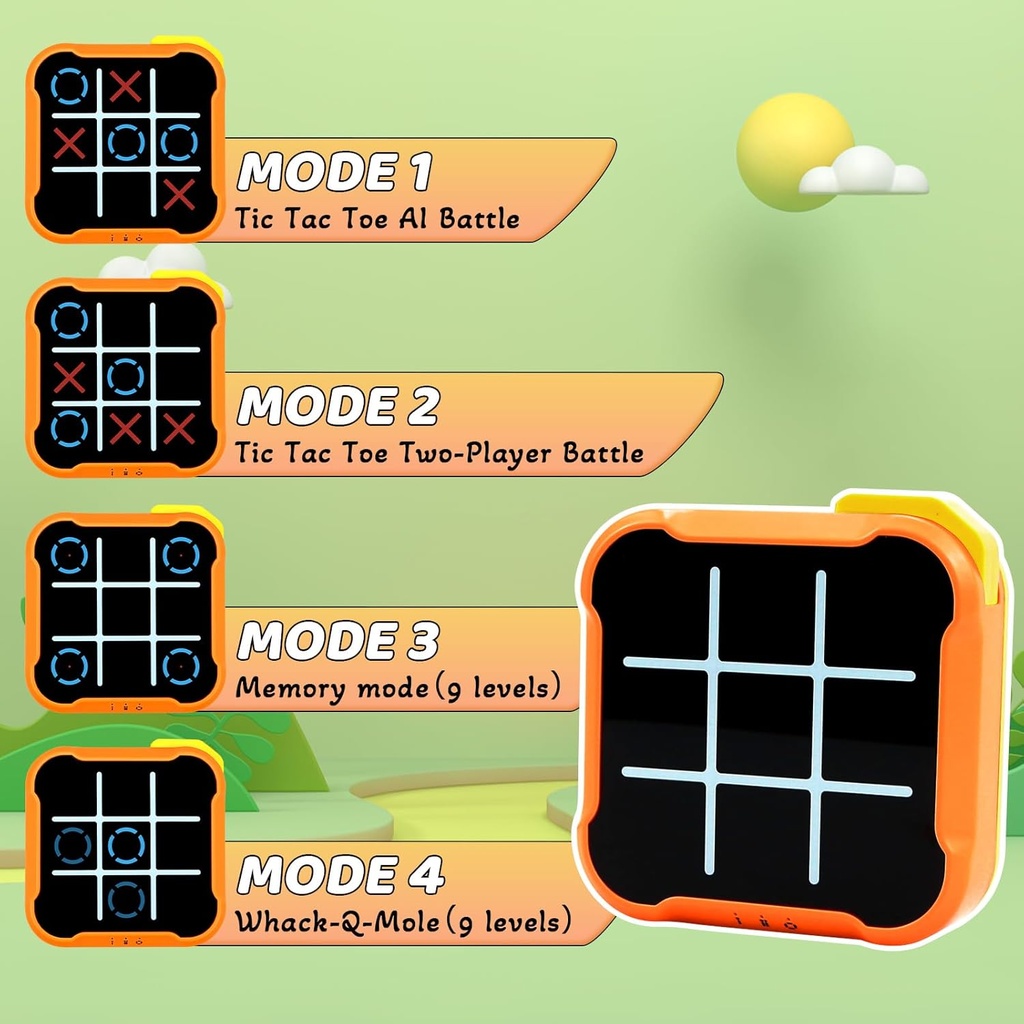 الالكترونية 3*1محمولة قابلة للشحن (XO) لعبة