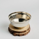 وعاء نحاسي بتصميم مزخرف متعدد الاستخدامات _ باللون الفضي