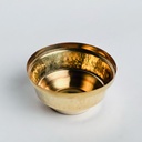 وعاء نحاسي مزخرف متعدد الاستخدامات باللون الذهبي