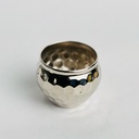 اصيص زرع وحامل شموع نحاس تصميم خليه نحل - باللون الفضي