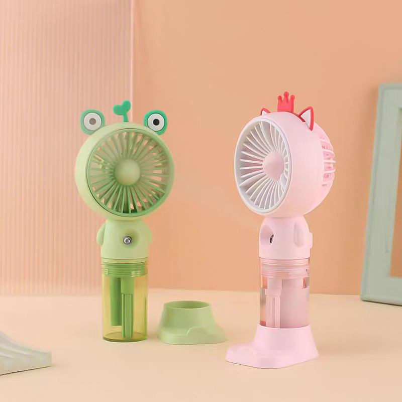 مروحة ميني محمولة مدمجة بفواحة مرطبة - قابلة للشحن