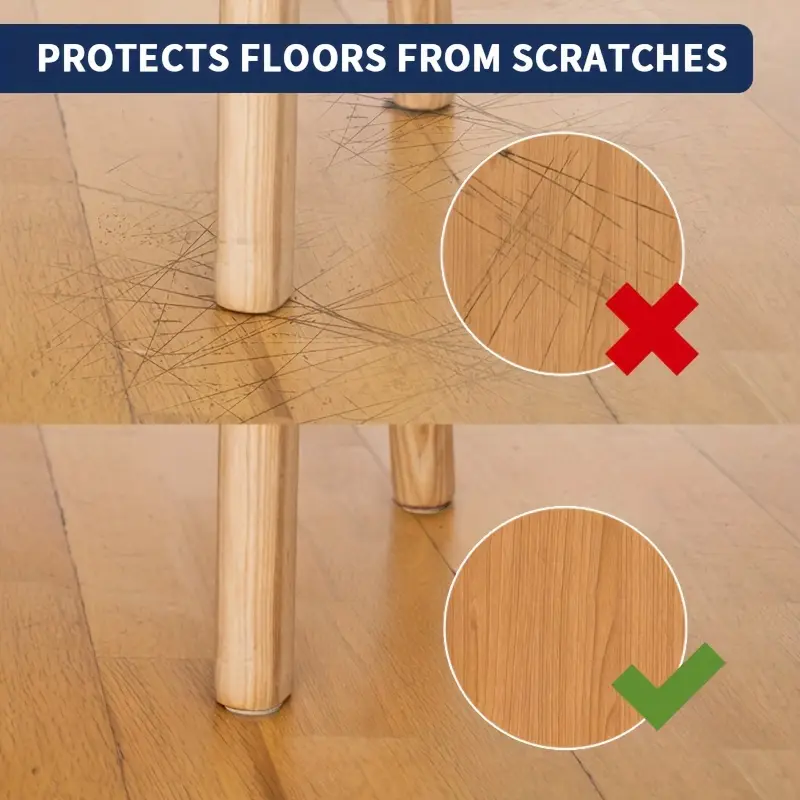 مانع انزلاق الكراسي و خدش الارضيات مصنوع من الالياف 16 قطعة