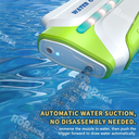 مسدس مياه باضاءه ليد ملونه مزود بخاصية الشفط التلقائي يعمل بالبطارية