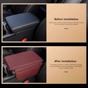 مسند سيارة جلد مبطن لراحة الذراع اثناء القيادة مع جيوب جانبية للتخزين