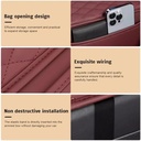 مسند سيارة جلد مبطن لراحة الذراع اثناء القيادة مع جيوب جانبية للتخزين