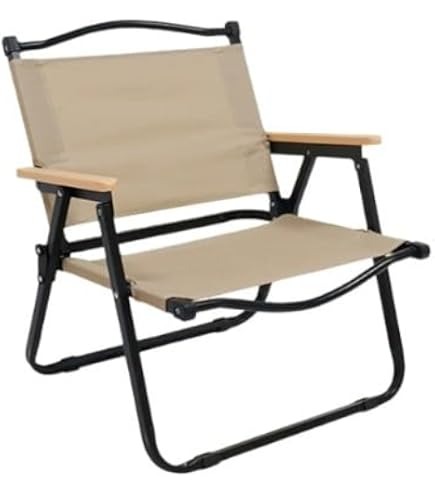 كرسي رحلات محمول  قابل للطي مع مسند ضهر وذراعين