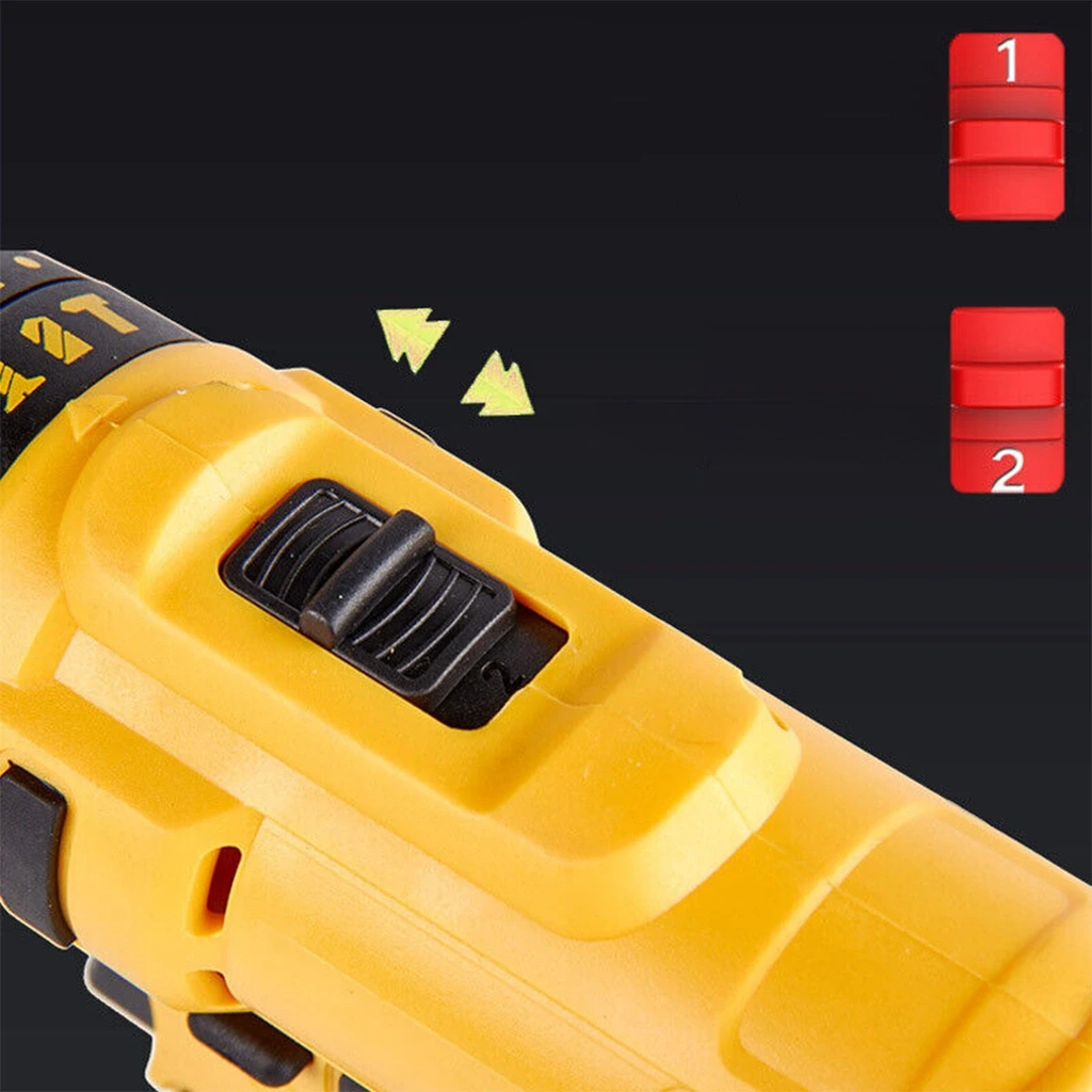 شنطة مفكات كهربائية لاسلكية 34 قطعة مع بطارتين 24 فولت + شاحن سريع