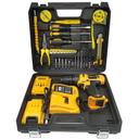 شنطة مفكات كهربائية لاسلكية 34 قطعة مع بطارتين 24 فولت + شاحن سريع