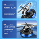 فواحة سيارة علي شكل طيارة مروحية تعمل بالطاقة الشمسية تثبت علي تابلوه السيارة