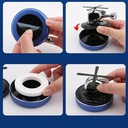 فواحة سيارة علي شكل طيارة مروحية تعمل بالطاقة الشمسية تثبت علي تابلوه السيارة