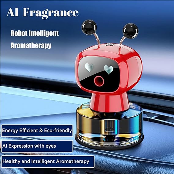 فواحة على شكل روبوت يثبت علي تابلوه السيارة _ بيو اس بي للشحن