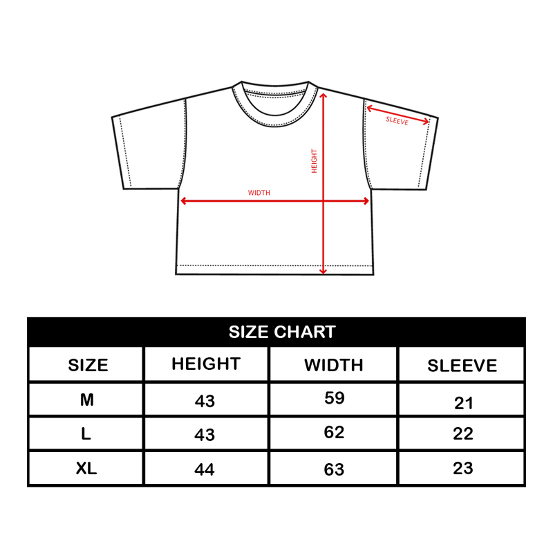 كروب توب اوفر سايز قطن باللون