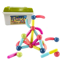 صندوق مكعبات مغناطيسية 42 قطعة ثلاثية الابعاد للاطفال