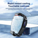 مروحة سلكية لتبريد الهاتف ب 3 مستويات للتبريد مزودة بإضاءة آر جي بي