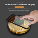 شاحن لاسلكي بقوة 15 واط بإضاءة ليد ليلية لجو مميز وهادي