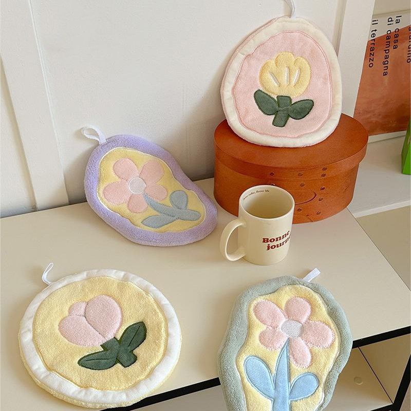 فوطة مايكروفايبر لتنشيف اليد سريعة الجفاف بحلقة للتعليق